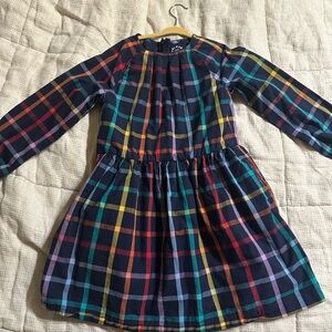 Primary plaid dress